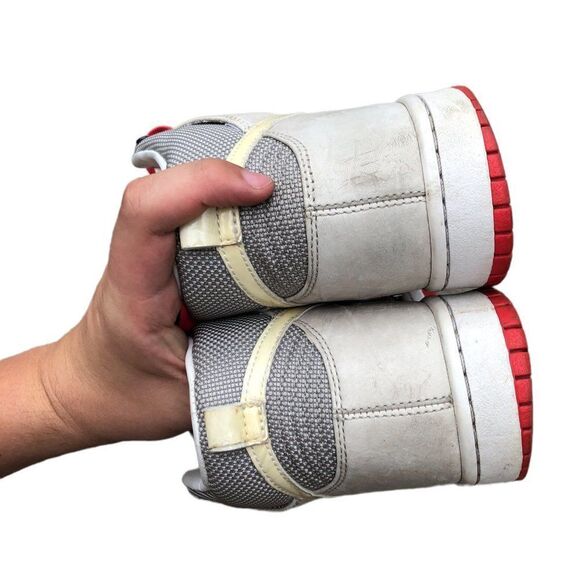 Vintage 2008 Nike Dunk High Patent Toe Grey Sunburst Size 10 - Picture 6 of 16